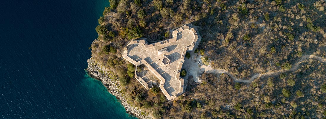 Ali Pasha Castle in Porto Palermo Bay